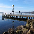 Blick auf den Bootsanleger am Großen Plöner See