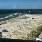 Blick auf den breiten Strand von WARNEMÜNDE