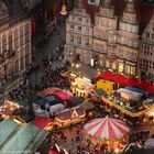 Blick auf den Bremer Weihnachtsmarkt