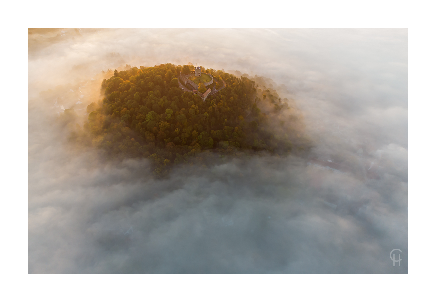 Blick auf den Burgberg von Homberg/Efze - Rotkäppchenland und GrimmHeimat