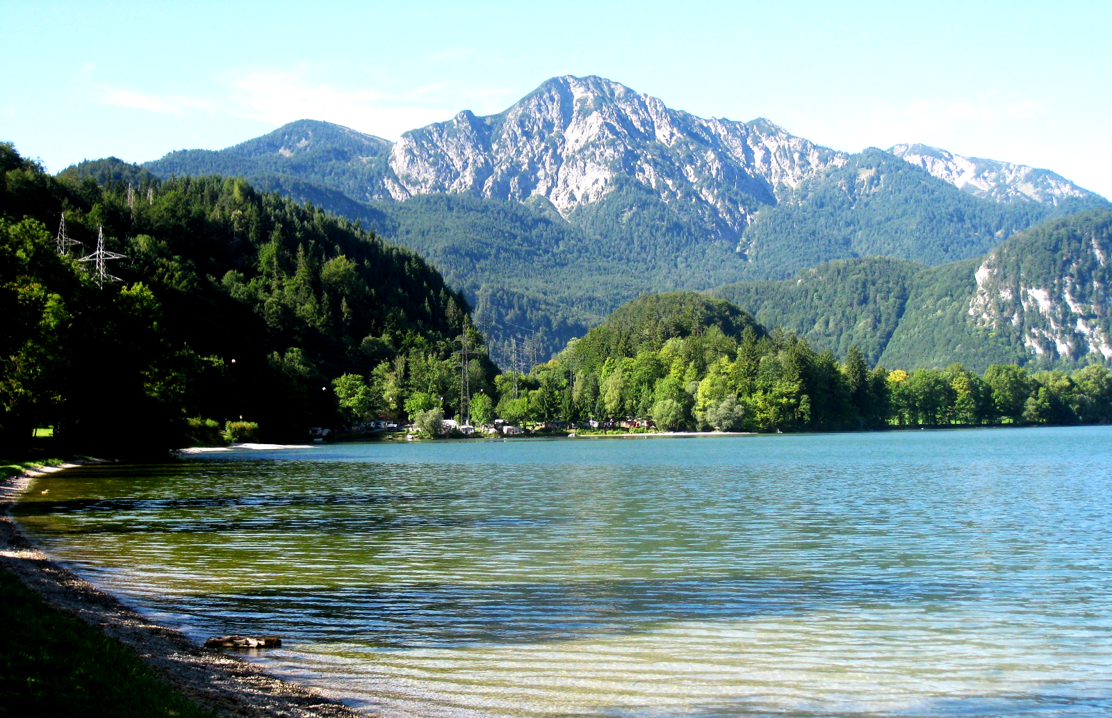 Blick auf den Campingplatz