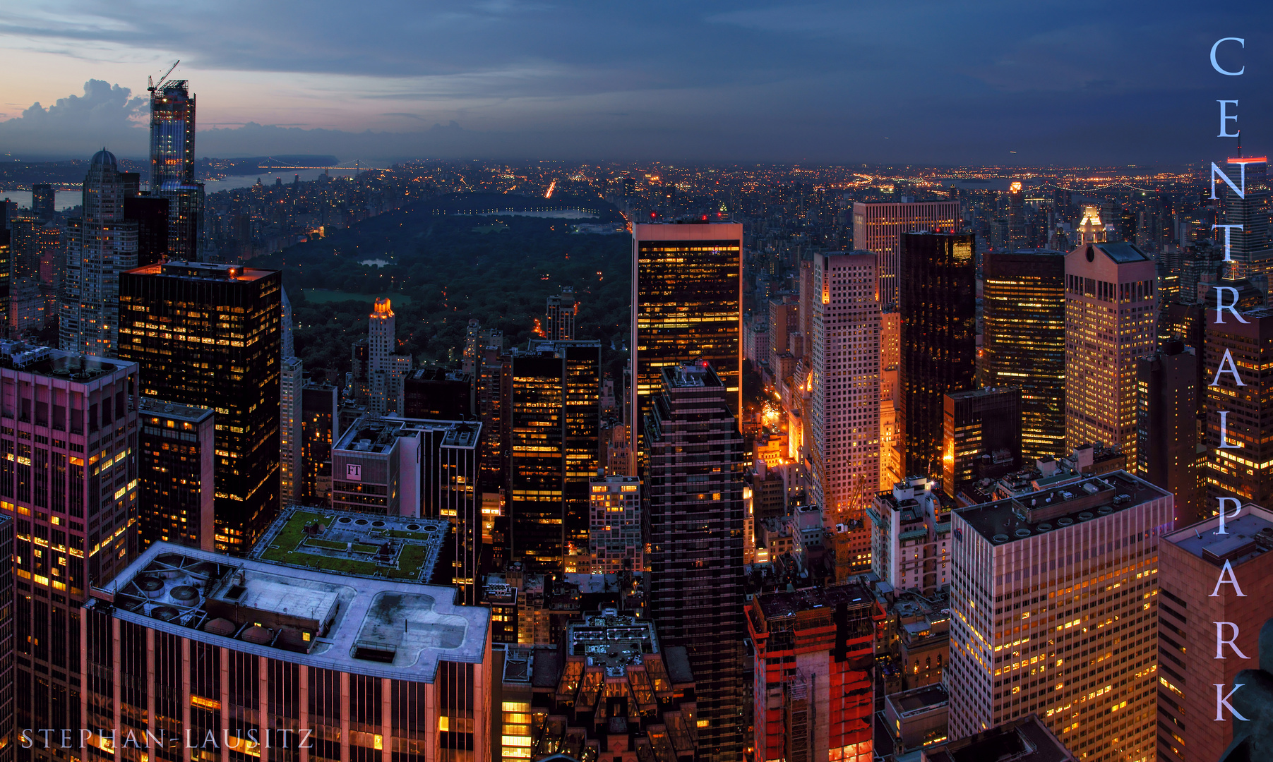 Blick auf den Central Park...