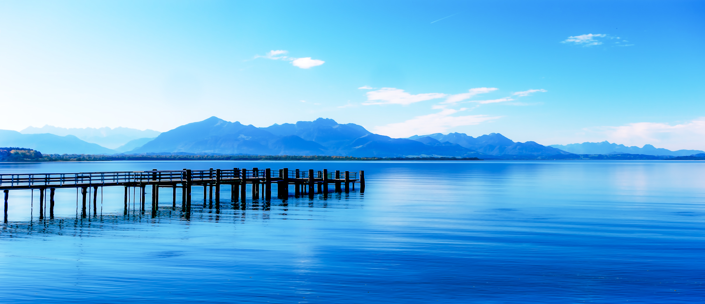 Blick auf den Chiemsee