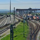 Blick auf den ContainerUmschlagbahnhof