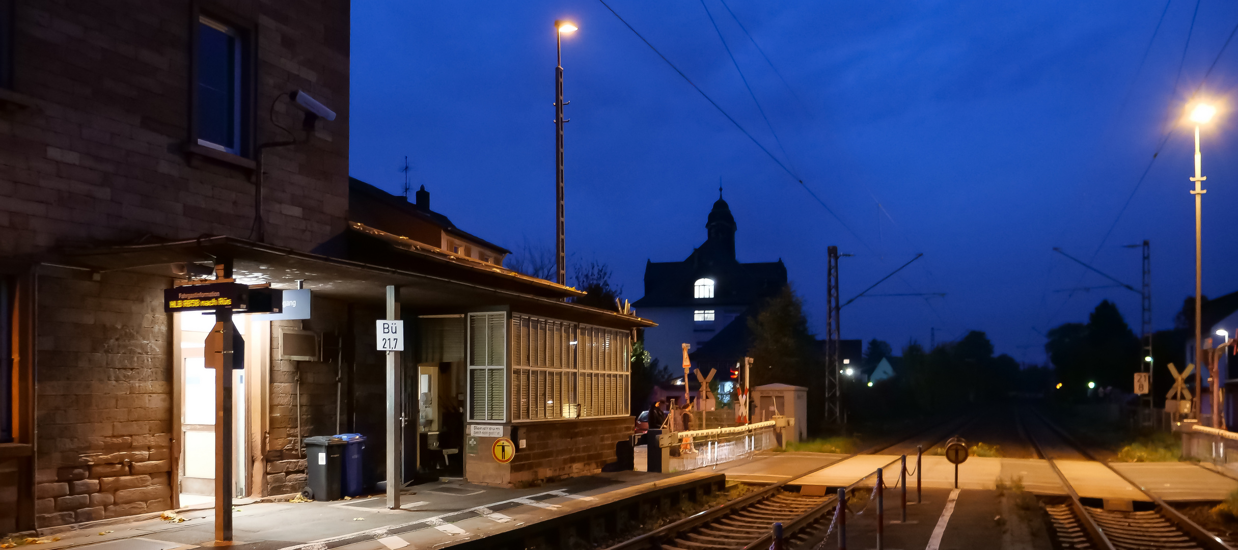 Blick auf den Dienstraum