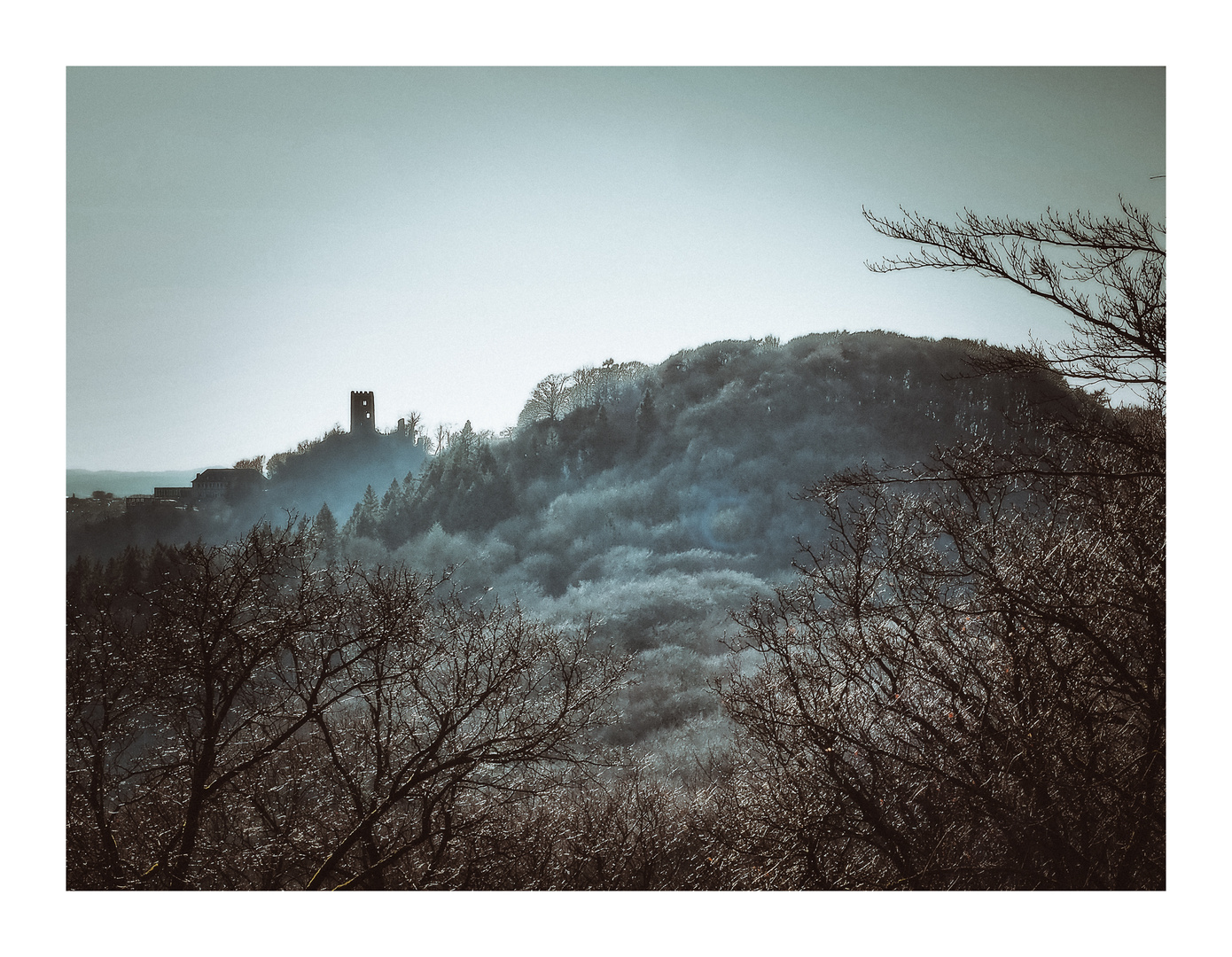 Blick auf den Drachenfels vom Schallenberg