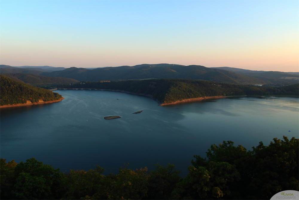 Blick auf den Edersee