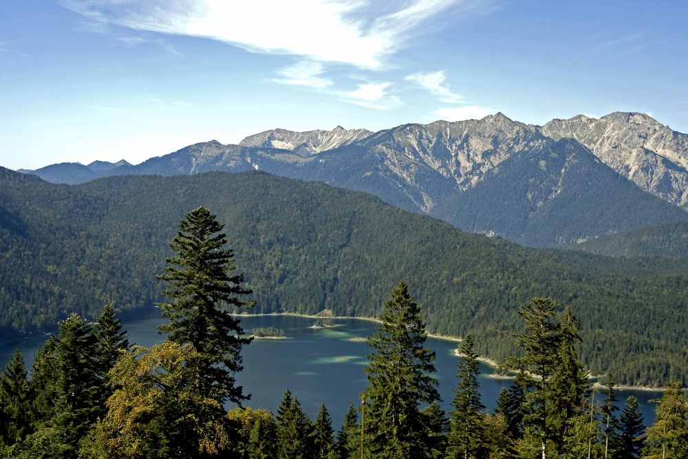 Blick auf den Eibsee