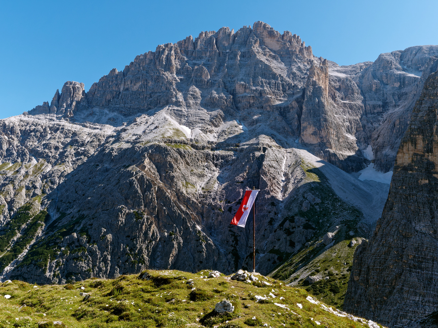 Blick auf den Elferkofel