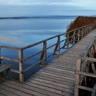 Blick auf den Federsee vom Steg aus