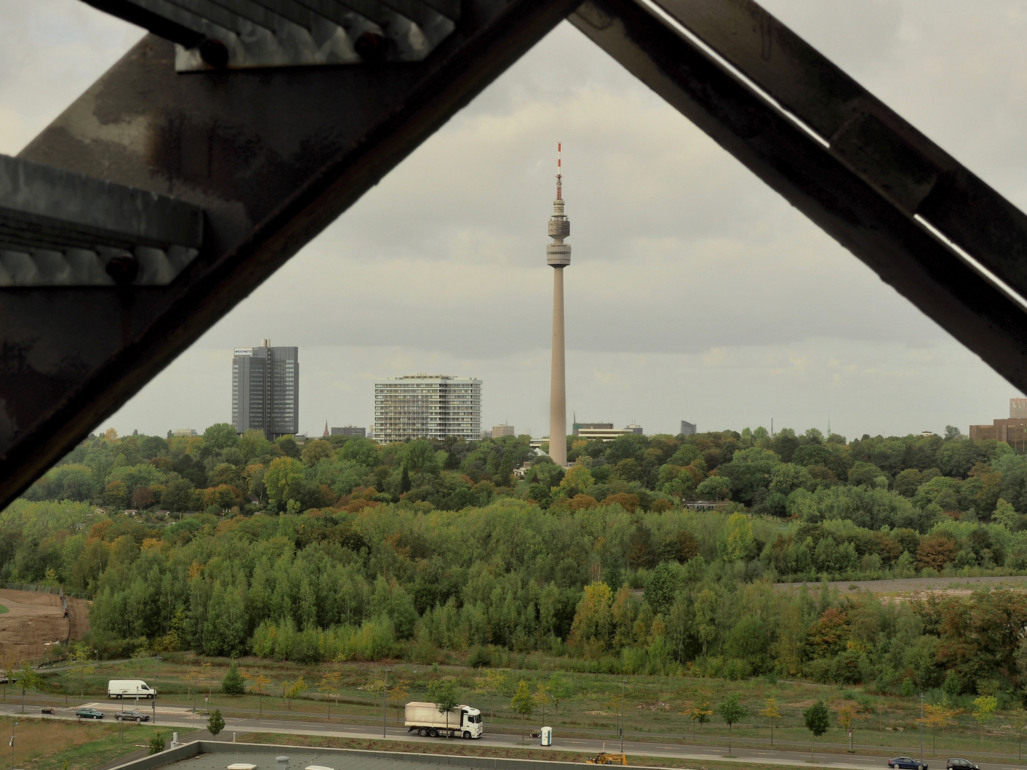 Blick auf den Fernsehturm...