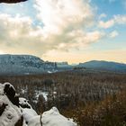 Blick auf den Firnstein und die Affensteine