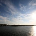 blick auf den Fjord am Nachmittag