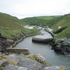 Blick auf den "Fjord" von Boscastle