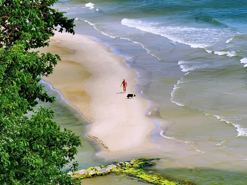 Blick auf den FKKStrand von Thießow. Foto &amp; Bild menschen, motive