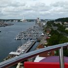 Blick auf den Flensburger Hafen....