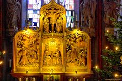 Blick auf den Flügelaltar in der Pfarrkirche St. Maria Magdalena, Goch