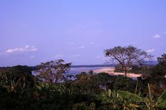 Blick auf den Fluss Ogowe vom höchten Punkt im Hospital