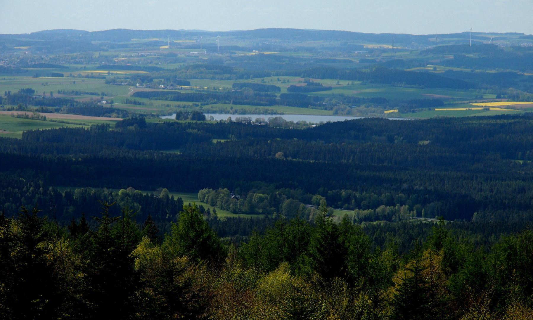 Blick auf den Förmitzspeicher