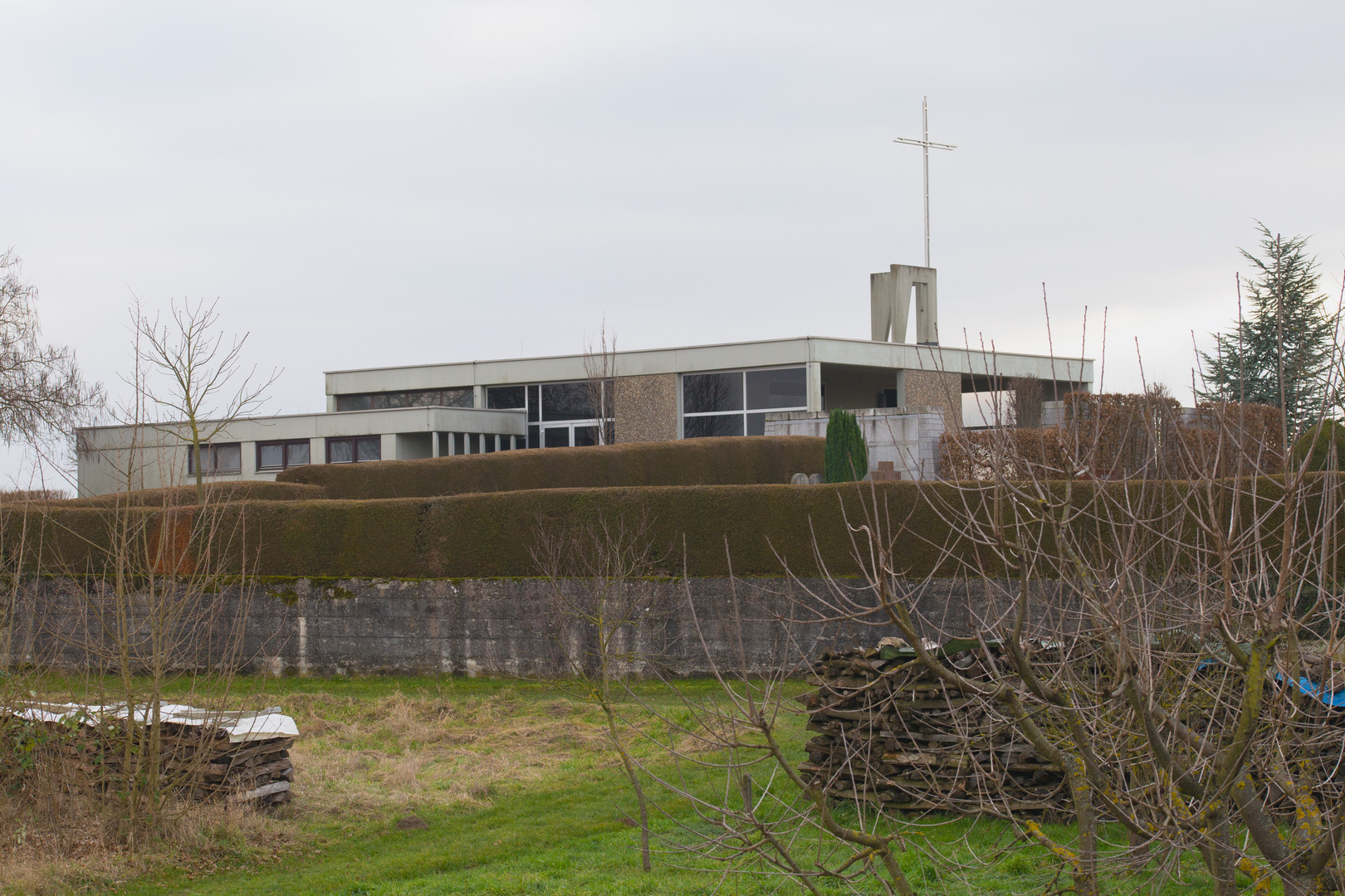 Blick auf den Friedhof