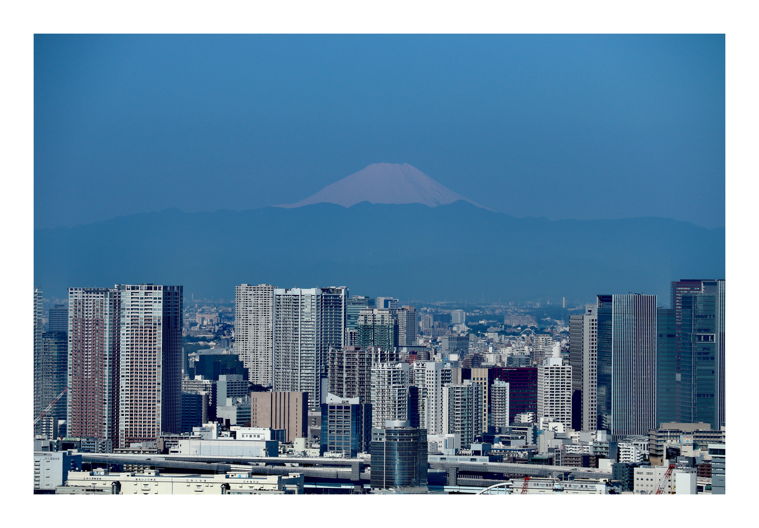 Blick auf den Fuji, Tokyo