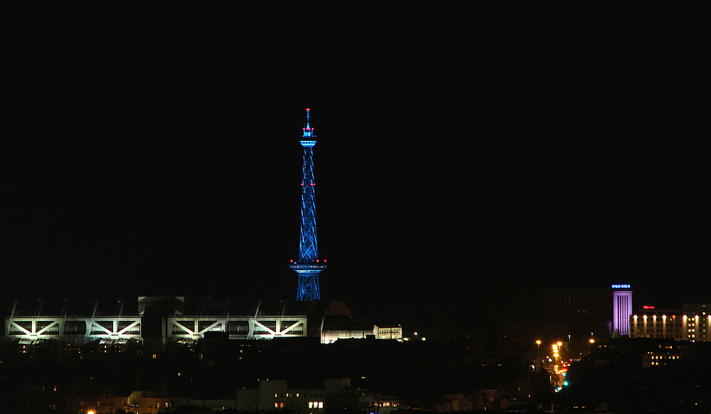 Blick auf den Funkturm in Berlin.