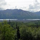 Blick auf den Fuß des Matanuska Glacier