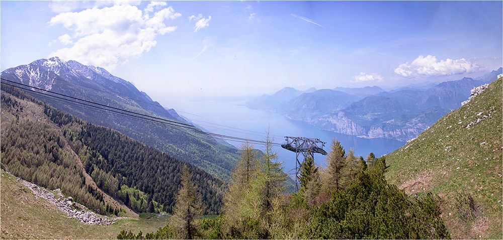 Blick auf den Gardasee vom Monte Baldo