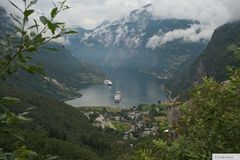 Blick auf den Geiranger (Fjord)