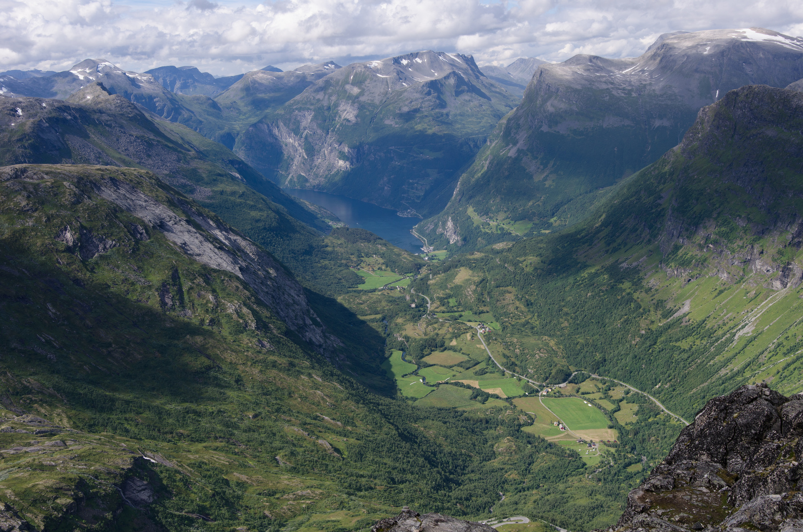 Blick auf den Geirangerfjord