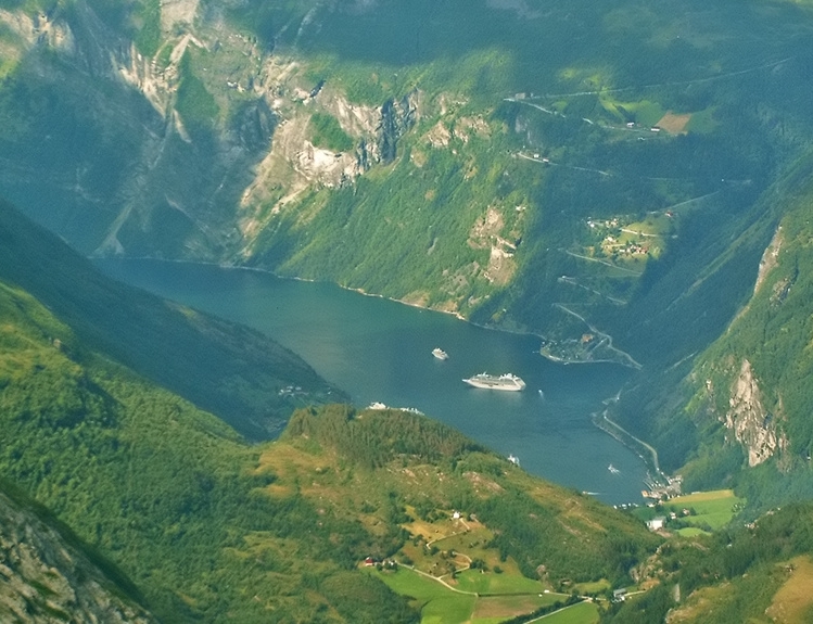 Blick auf den Geirangerfjord