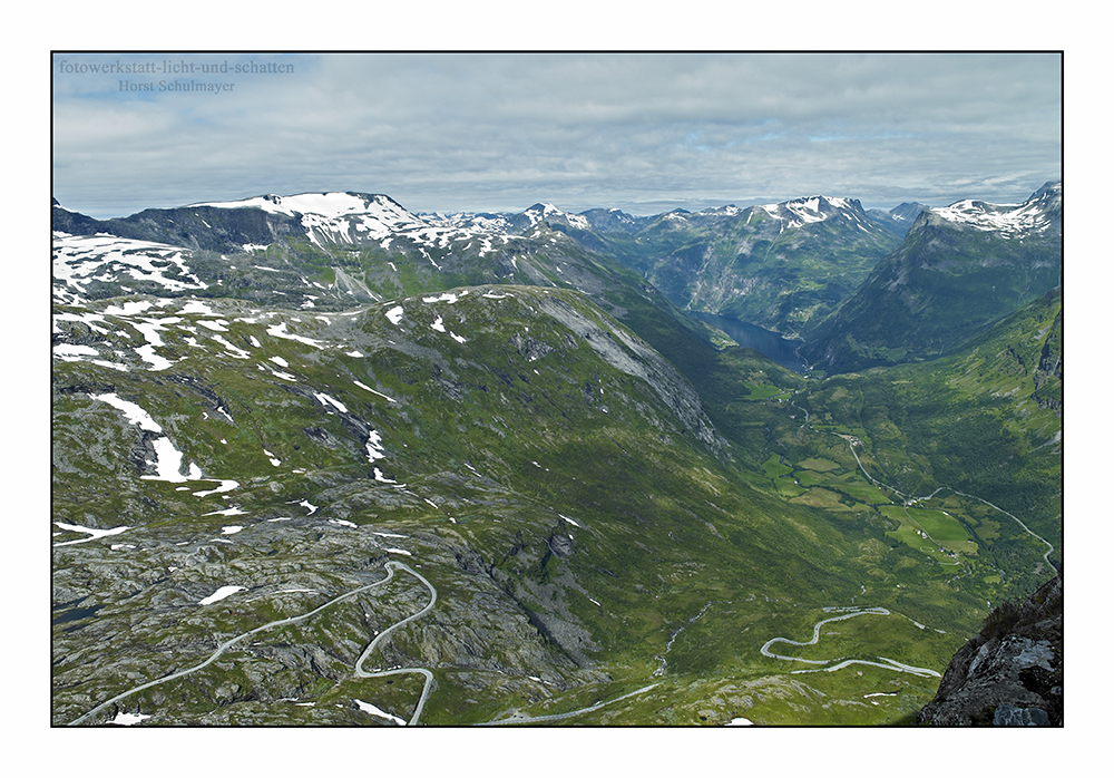 Blick auf den Geirangerfjord