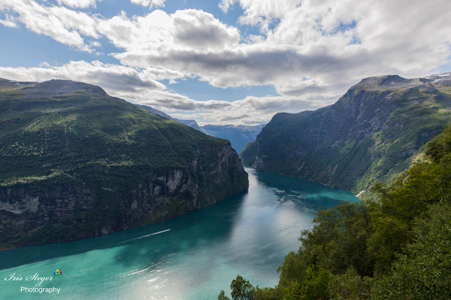 Blick auf den Geirangerfjord