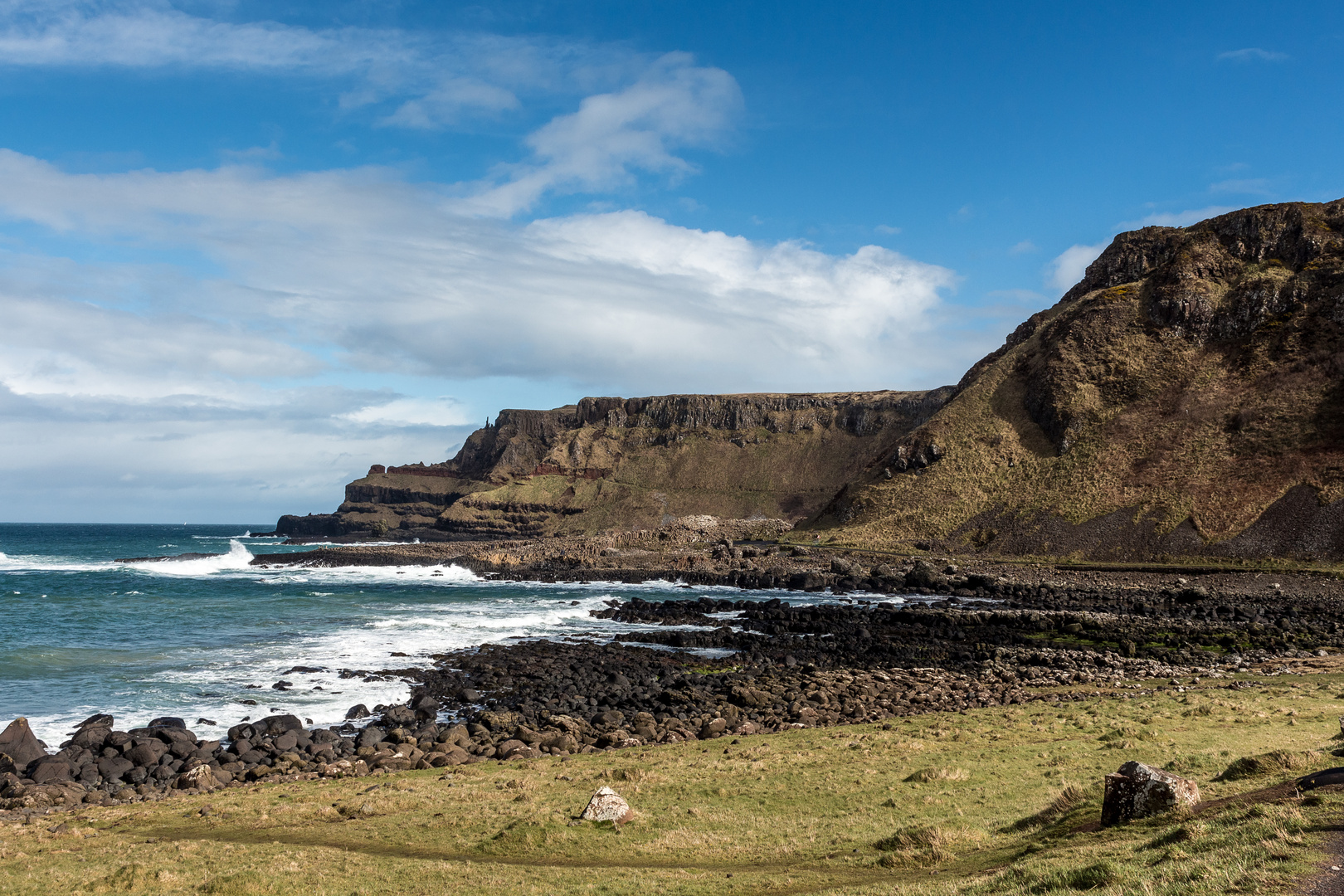 Blick auf den Giant's Causeway