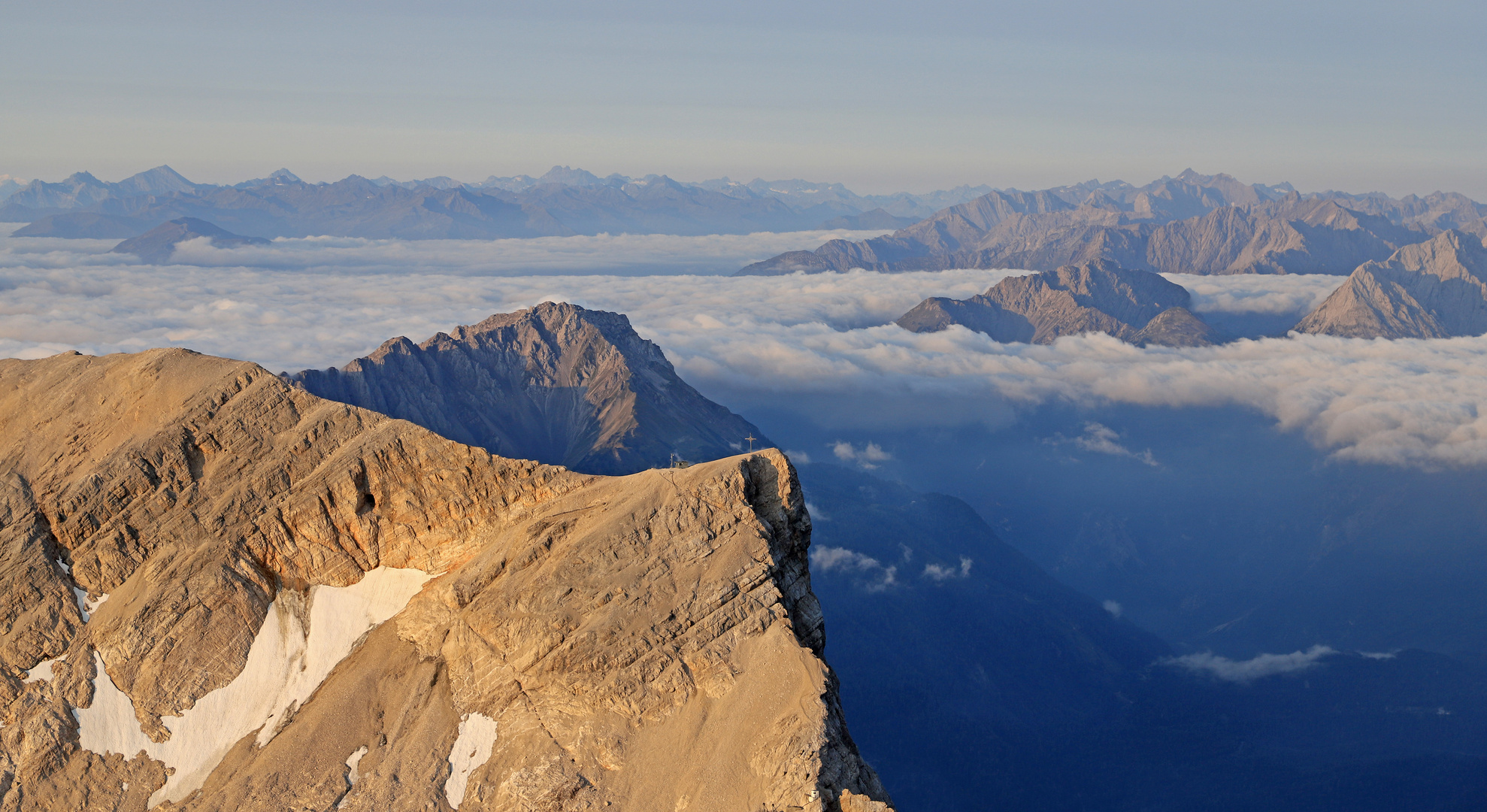 Blick auf den Gipfel des Schneeferners