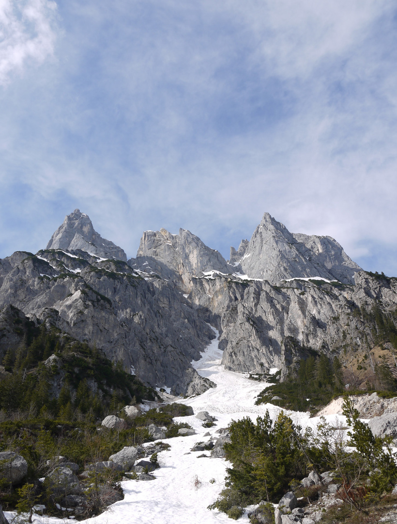 Blick auf den Gipfel