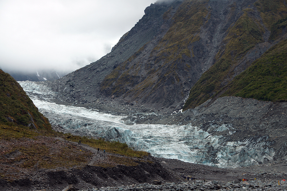 ..Blick auf den Gletscher..