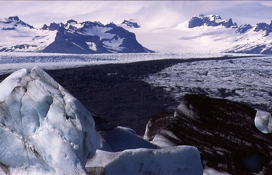 Blick auf den Gletscher Vatnajökull (Island)