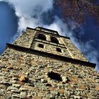 Blick auf den Glockenturm von St. Johannes d.T., Kirchhellen