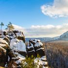 Blick auf den Goldstein und kleinen Winterberg