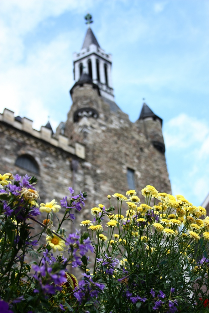 Blick auf den Granusturm in Aachen