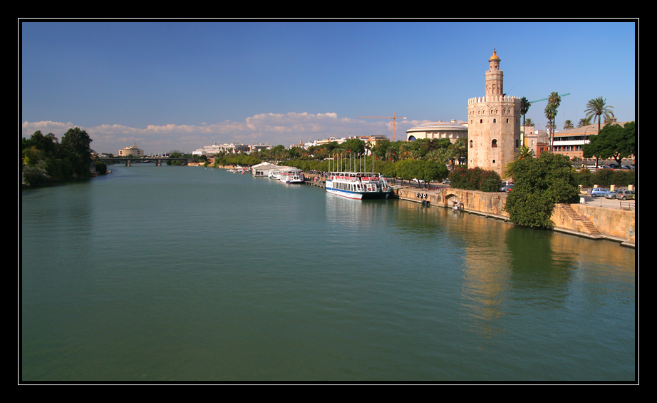 Blick auf den Guadalquivir in Sevilla