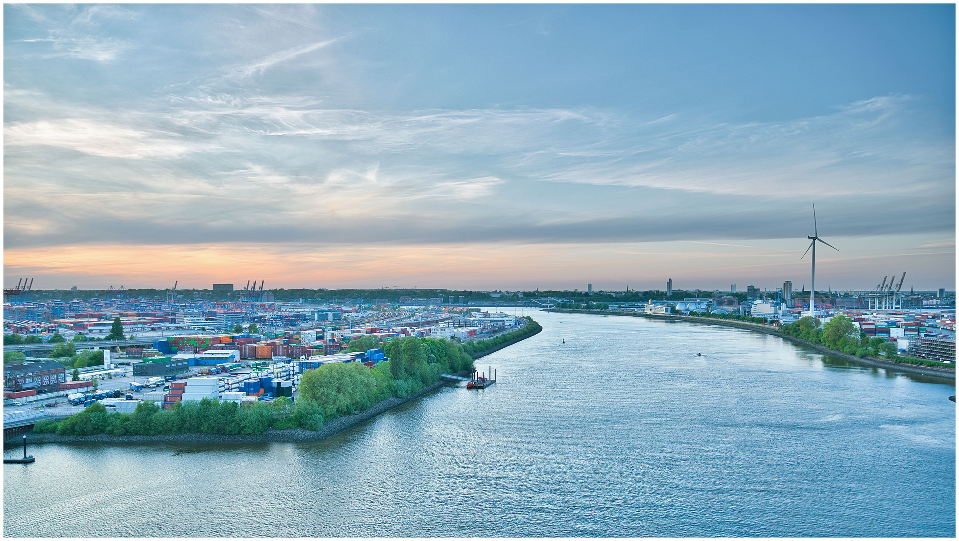 Blick auf den Hafen