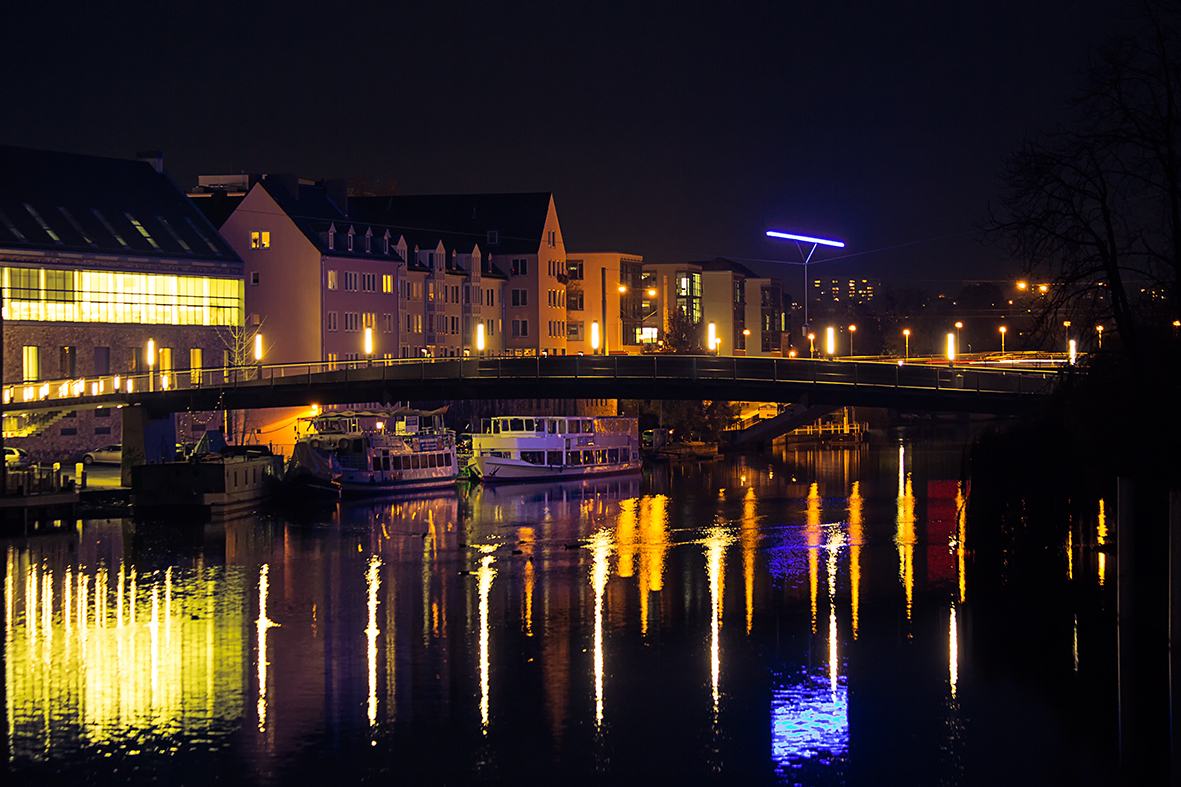 Blick auf den Hafen in Kassel