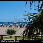 Blick auf den Hafen in Los Cristianos Teneriffa