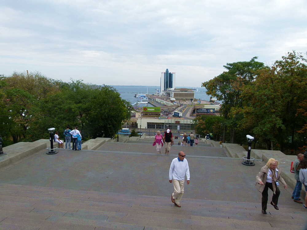 Blick auf den Hafen Odessa.