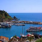 Blick auf den Hafen und das Mittelmeer in Antalya