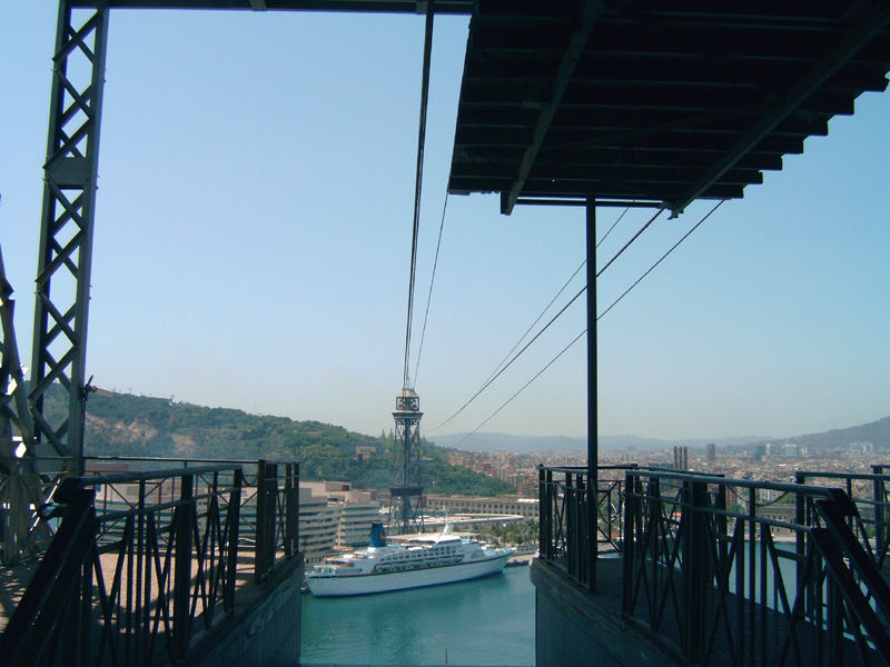 Blick auf den Hafen von Barcelona!