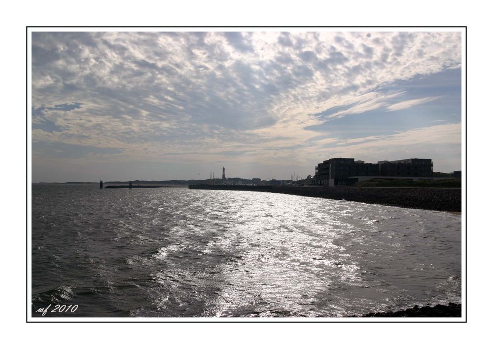 Blick auf den Hafen von Hörnum