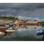 Blick auf den Hafen von Honfleur